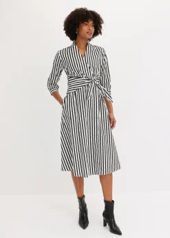 Robe midi avec lien à nouer