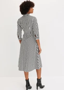 Robe midi avec lien à nouer