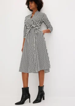 Robe midi avec lien à nouer