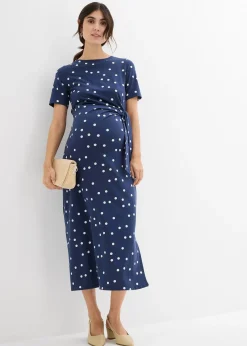 Robe midi de grossesse en jersey coton