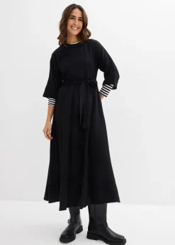 Robe midi en coton doux