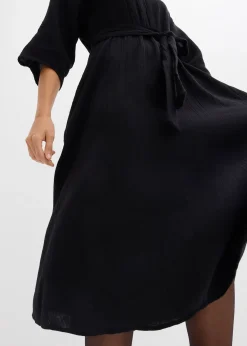 Robe midi en coton doux