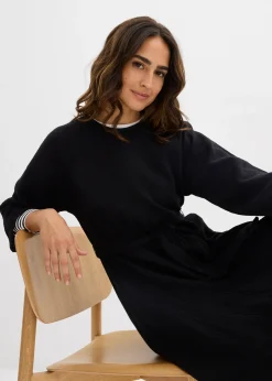 Robe midi en coton doux