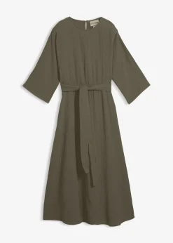 Robe midi en coton doux