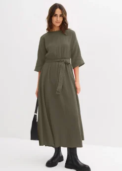 Robe midi en coton doux