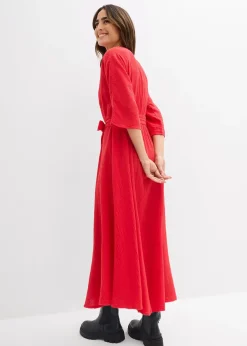 Robe midi en coton doux