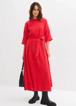 Robe midi en coton doux