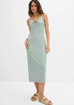 Robe midi en crêpe léger
