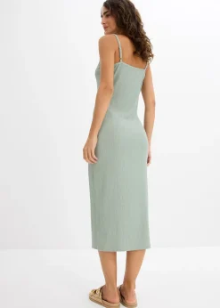 Robe midi en crêpe léger