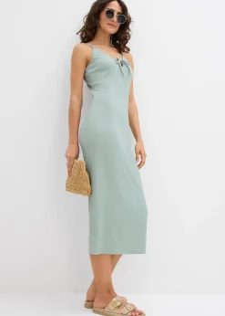 Robe midi en crêpe léger