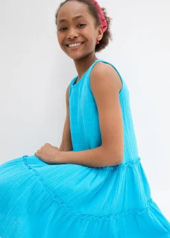 Robe midi en gaze de coton légère