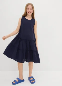 Robe midi en gaze de coton légère