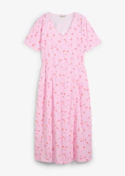 Robe midi en jersey coton