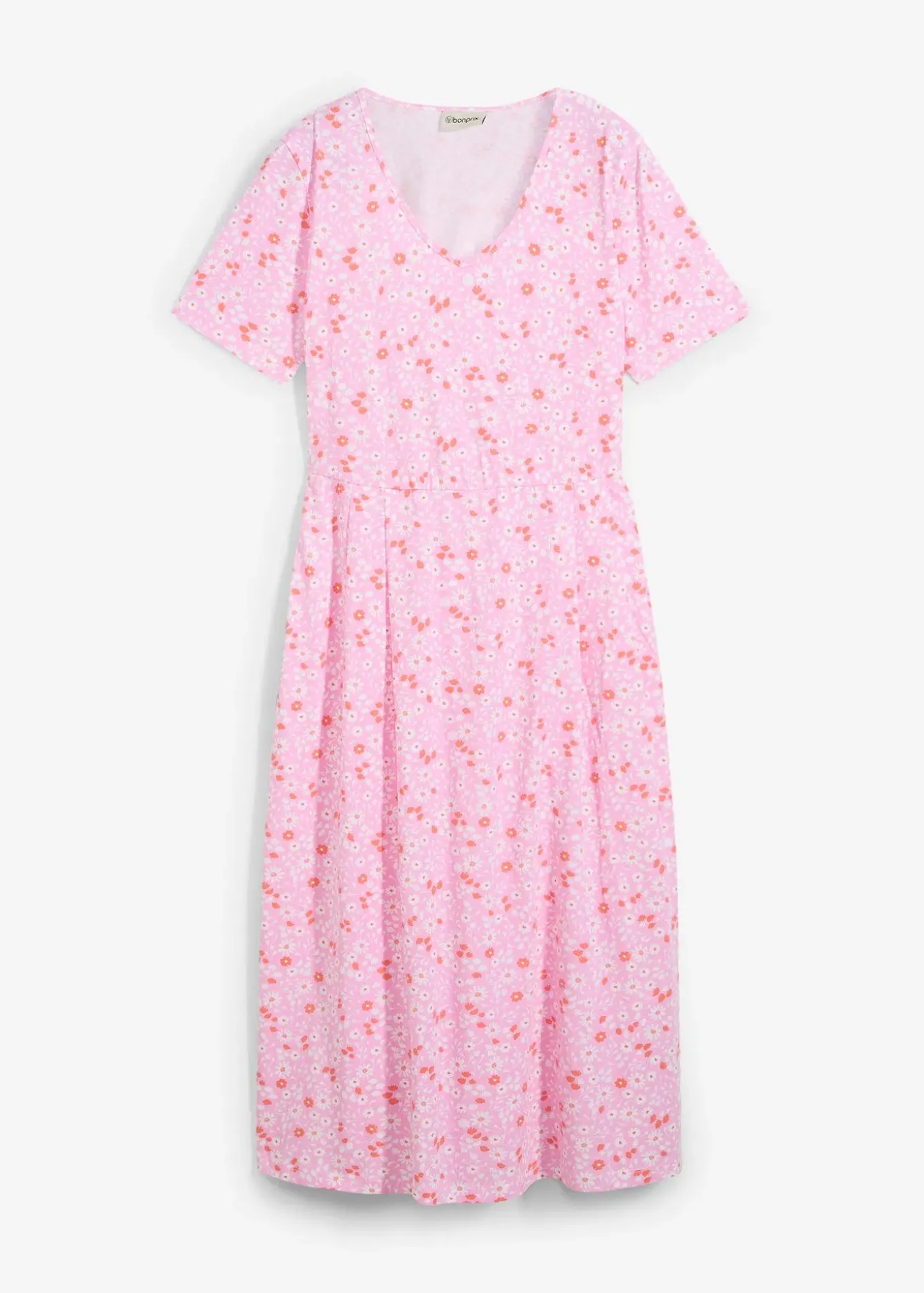 Robe midi en jersey coton