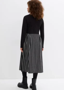 Robe midi en jersey coton