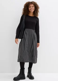 Robe midi en jersey coton