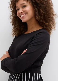 Robe midi en jersey coton