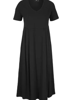 Robe midi en jersey coton