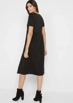 Robe midi en jersey coton