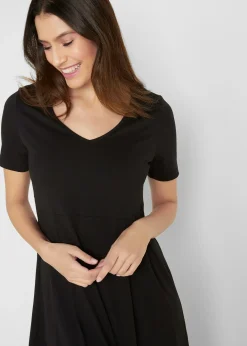 Robe midi en jersey coton