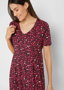 Robe midi en jersey coton