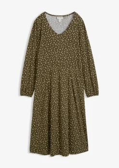 Robe midi en jersey coton