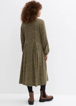 Robe midi en jersey coton