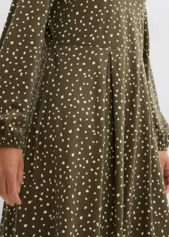 Robe midi en jersey coton