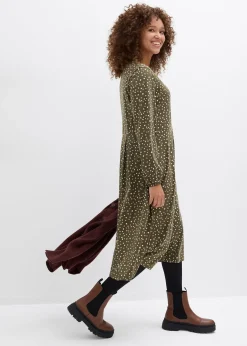 Robe midi en jersey coton