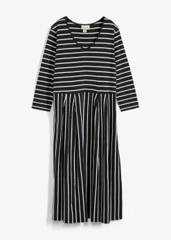 Robe midi en jersey coton