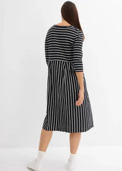 Robe midi en jersey coton