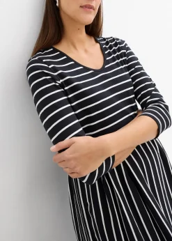 Robe midi en jersey coton