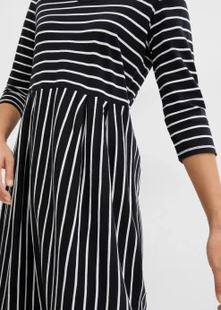 Robe midi en jersey coton