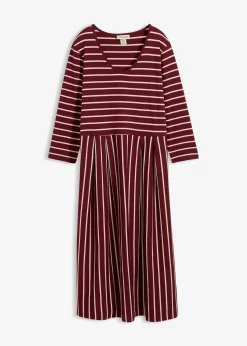 Robe midi en jersey coton