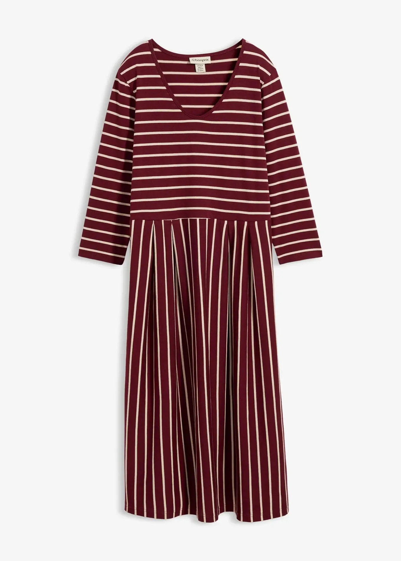 Robe midi en jersey coton