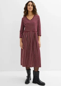 Robe midi en jersey coton