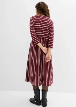 Robe midi en jersey coton