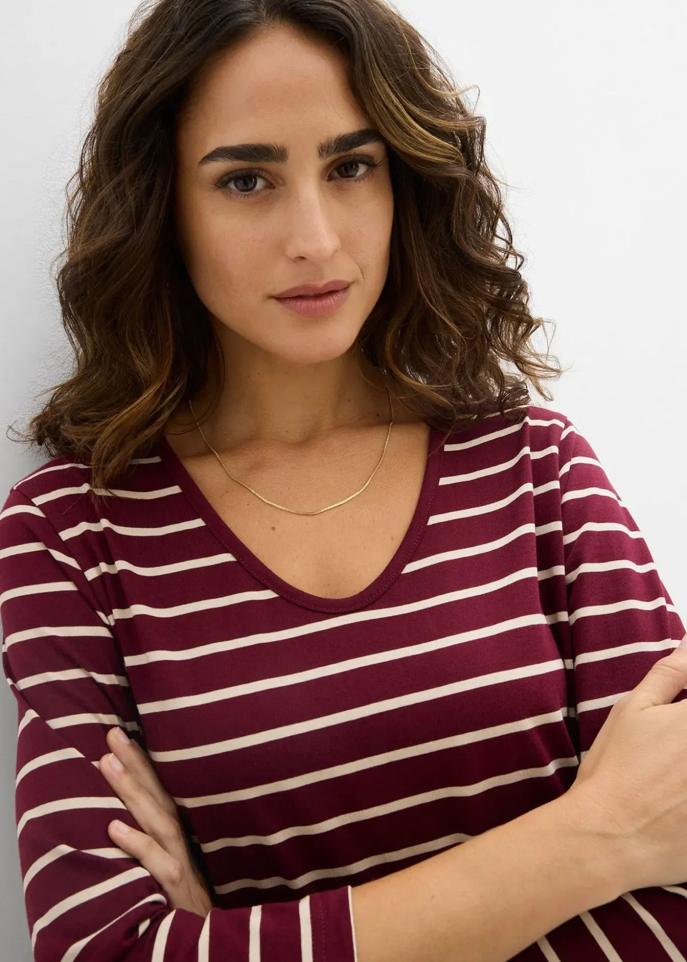 Robe midi en jersey coton