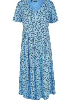 Robe midi en jersey coton