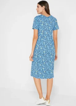 Robe midi en jersey coton