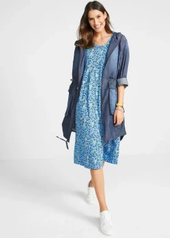 Robe midi en jersey coton