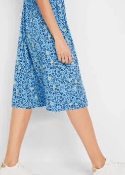 Robe midi en jersey coton