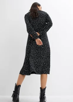 Robe midi en jersey coton
