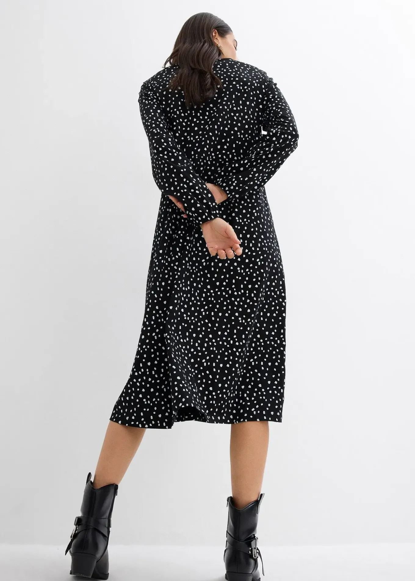 Robe midi en jersey coton