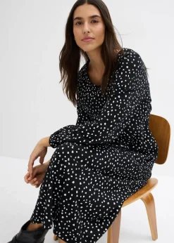 Robe midi en jersey coton