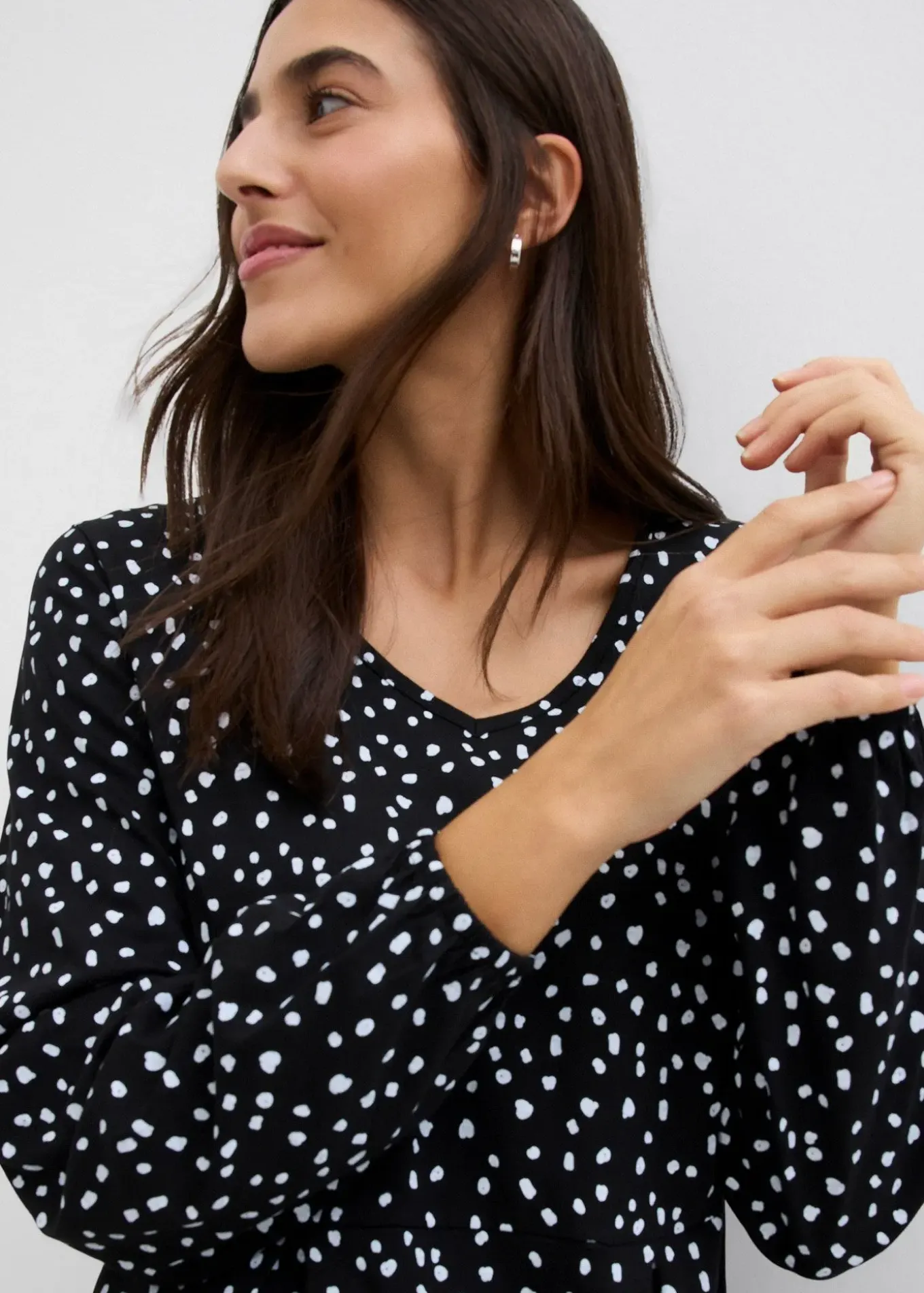 Robe midi en jersey coton