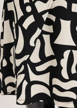 Robe midi en jersey texturé