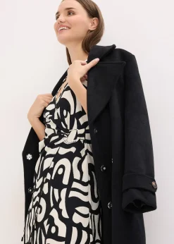 Robe midi en jersey texturé