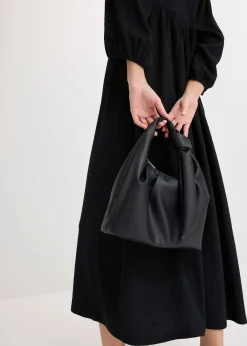 Robe midi en jersey texturé