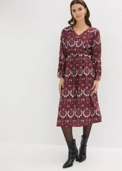 Robe midi en matière douce